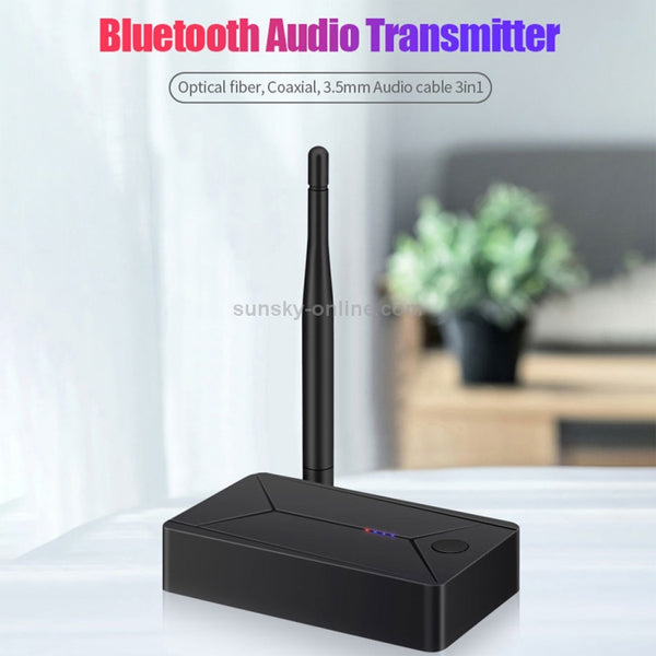 TX13 3 in 1 Portable Bluetooth 5.0 Digital Optical Coaxial Audio Transmitter with 3.5mm Jack for ...