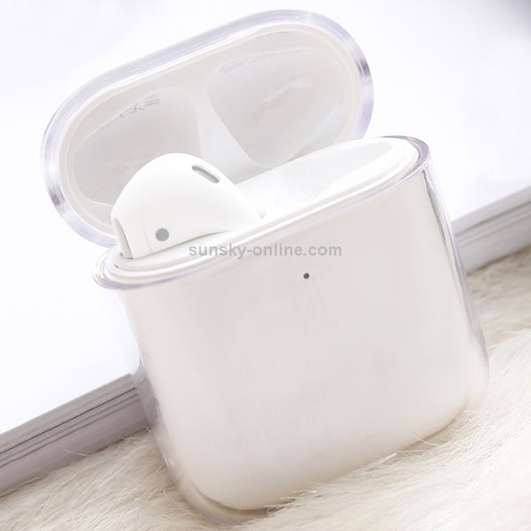 For AirPods 1 2 PC Wireless Earphone Protective Case Cover(White)