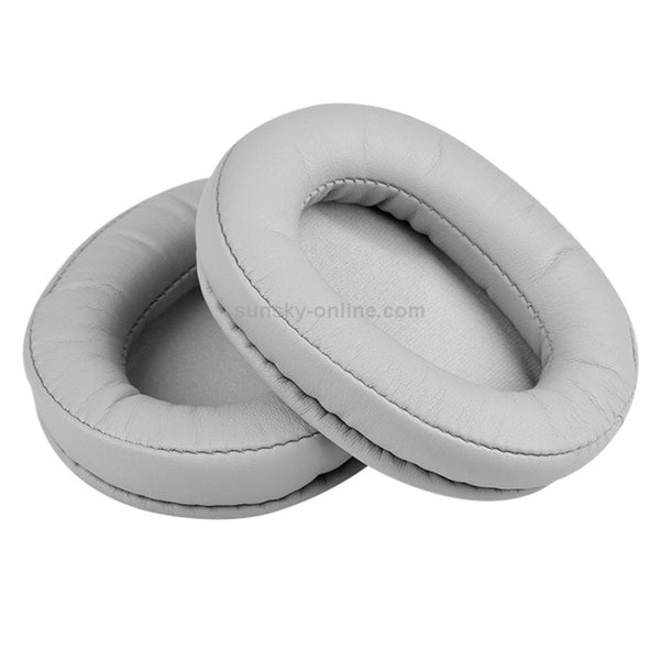 1 Pair Leather Sponge Protective Case for Steelseries Arctis 3 Pro Ice 5 Ice 7 Headphone (Grey)