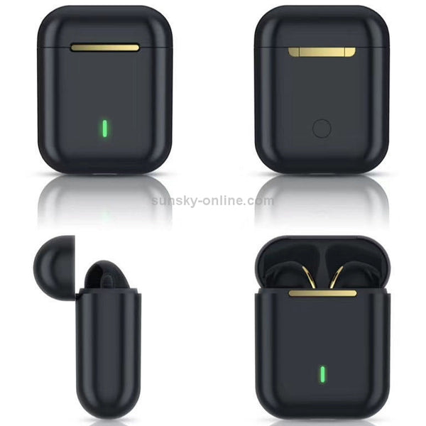 J18 Bluetooth 5.0 TWS Wireless Binaural Bluetooth Earphone with Charging Box(Black)