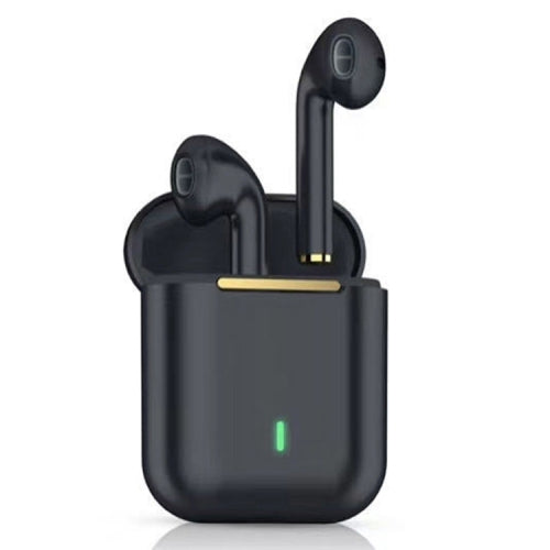 J18 Bluetooth 5.0 TWS Wireless Binaural Bluetooth Earphone with Charging Box(Black)