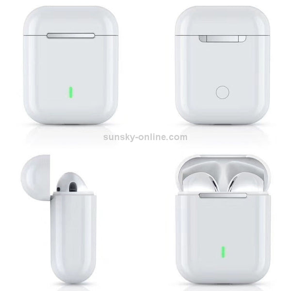 J18 Bluetooth 5.0 TWS Wireless Binaural Bluetooth Earphone with Charging Box(White)