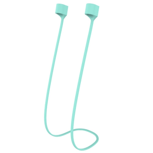 Wireless Bluetooth Headset Anti-lost Rope Magnetic Silicone Lanyard for Apple AirPods...(Mint Green)