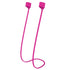 Wireless Bluetooth Headset Anti-lost Rope Magnetic Silicone Lanyard for Apple AirPods 1 2(Rose Red)