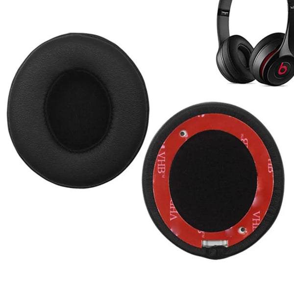 1 Pair Soft Sponge Earmuff Headphone Jacket for Beats Solo 2.0 3.0, Bluetooth Version(Red)