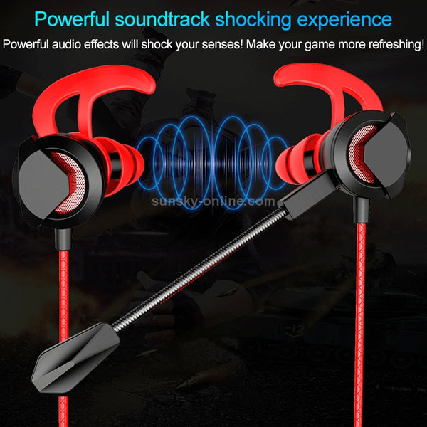 G1 1.2m Wired In Ear 3.5mm Interface Stereo Earphones Video Game Mobile Game Headset With ...(Green)