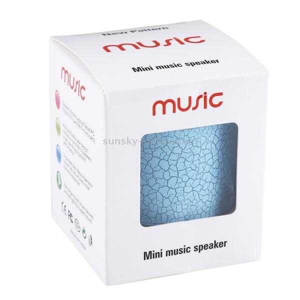 A9 Mini Portable Glare Crack Bluetooth Stereo Speaker with LED Light, Built-in MIC, Support...(Blue)