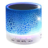 A9 Mini Portable Glare Crack Bluetooth Stereo Speaker with LED Light, Built-in MIC, Support...(Blue)