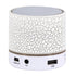 A9 Mini Portable Glare Crack Bluetooth Stereo Speaker with LED Light, Built-in MIC, Suppor...(White)