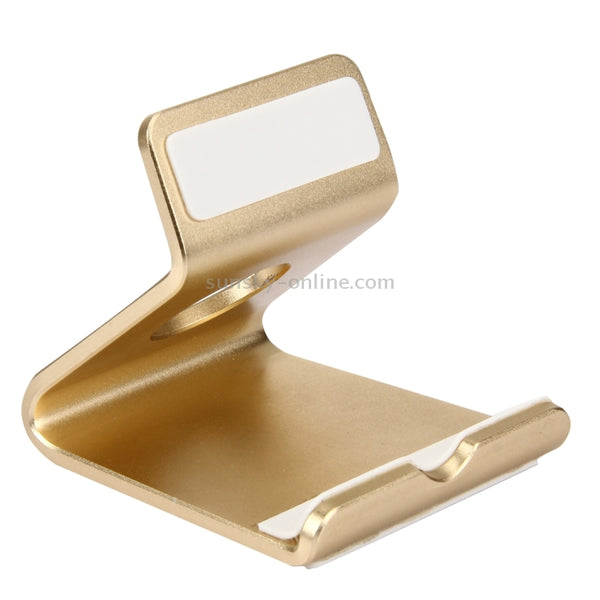 Exquisite Aluminium Alloy Desktop Holder Stand DOCK Cradle For iPhone, Galaxy, Huawei, Xiao...(Gold)