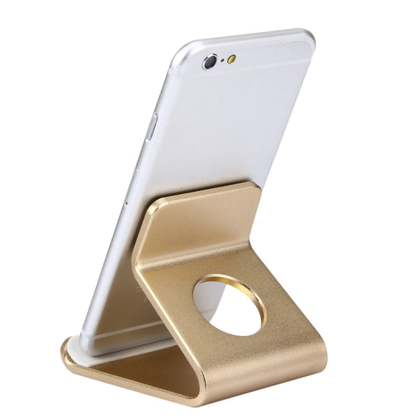 Exquisite Aluminium Alloy Desktop Holder Stand DOCK Cradle For iPhone, Galaxy, Huawei, Xiao...(Gold)