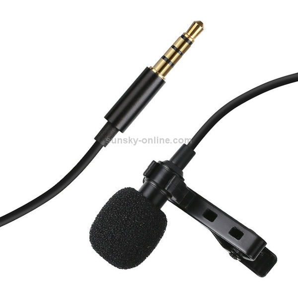 MC-LM10 Clip-on Omni Directional Condenser Microphone for iPhone, iPad, Galaxy, Smart Phon...(Black)