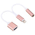 10cm 8 Pin Female & 3.5mm Audio Female to 8 Pin Male Charger