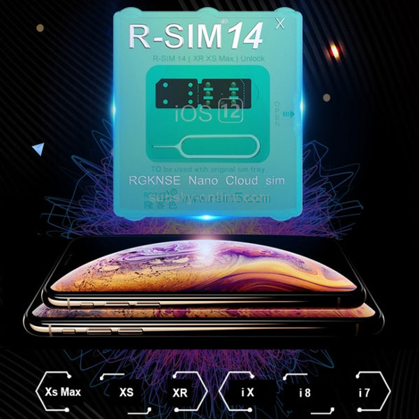 R-SIM 14 V18 Ultra Universal ICCID SIM Unlock Card for iPhone X, XS, XR, XS Max, 8 & 8 Plus, 7 & ...