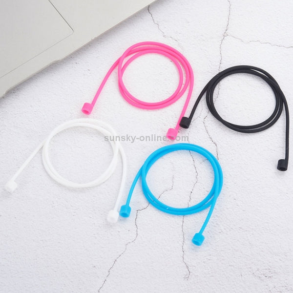 Wireless Bluetooth Earphone Anti-lost Strap Silicone Unisex Headphones Anti-lost Line for ...(White)