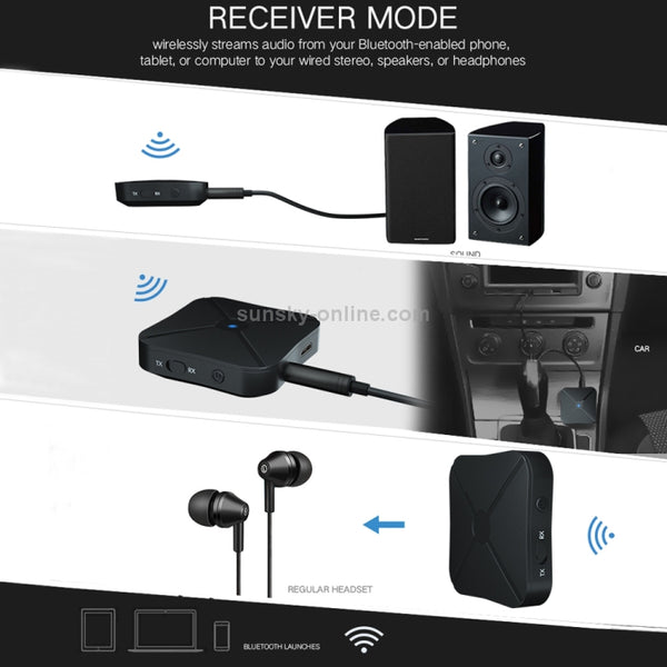 KN319 Wireless Audio 2 in 1 Bluetooth 4.2 Receiver & Transmitter Adapter