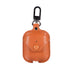 PU Leather Wireless Bluetooth Earphone Protective Case for Apple AirPods 1 2, with M...(Light Brown)