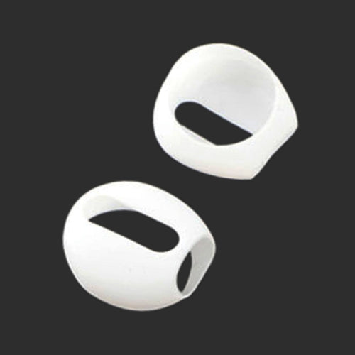 1 Pair Wireless Bluetooth Earphone Silicone Ear Caps Earpads for Apple AirPods(White)