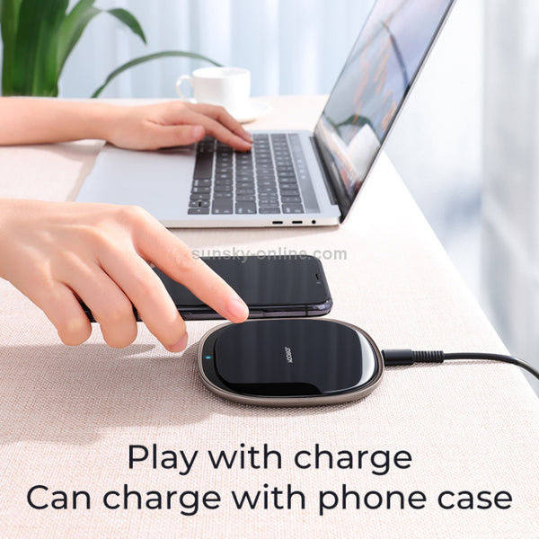 JOYROOM JR-A23 15W Square Mobile Phone Wireless Charger (Black)