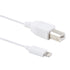 1m 8 Pin to Type-B Male Piano Electronic Piano Cable MIDI Cable Adapter(White)