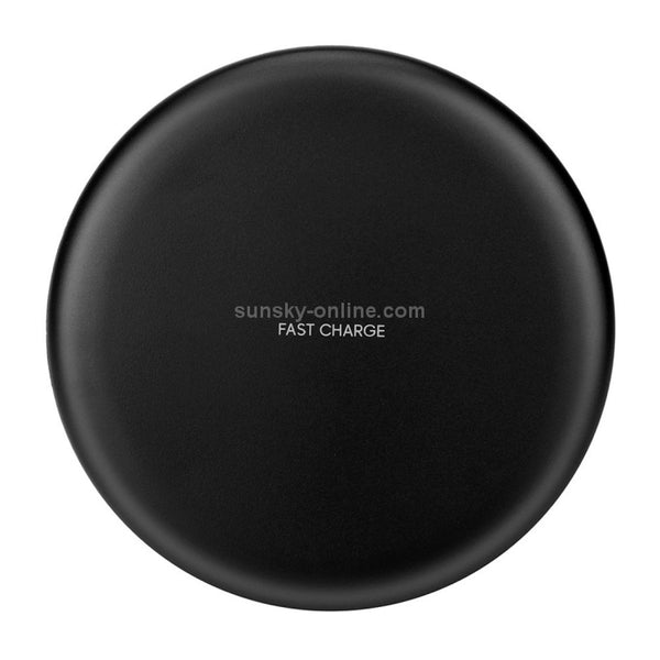 TOVYS-KC-N5 9V 1A Output Frosted Round Wire Qi Standard Fast Charging Wireless Charger, Ca...(Black)