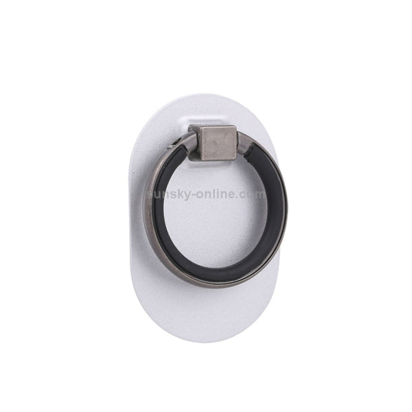 Universal Phone Adhesive Metal Plate 360 Degree Rotation Stand Finger Grip Ring Holder(Silver)