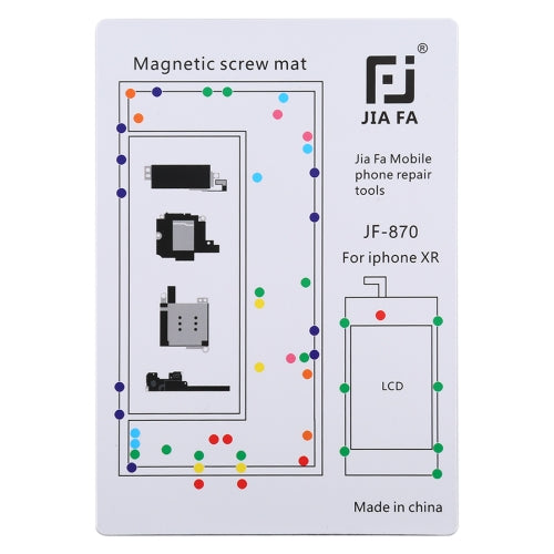 JIAFA JF | 870 Magnetic Pad Screw Board for iPhone XR