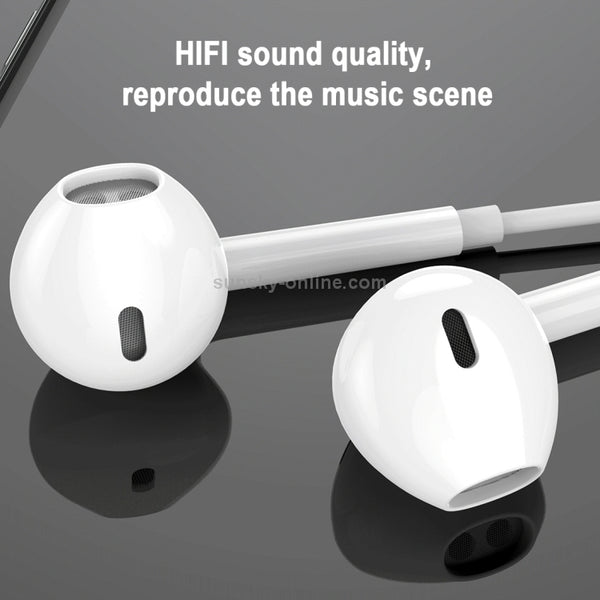WK Y19 8 Pin In Ear Wired Control Music Earphone, Support Call, Cable Length: 1.2m (White)