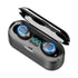 F9-8 TWS CVC8.0 Noise Cancelling Touch Mini Bluetooth Earphone with Charging Box, Support ...(Black)