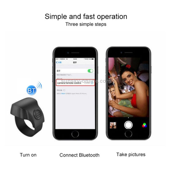 EPSK-010 Bluetooth 5.1 Phone Camera Controller Selfie Remote Control Ring(Green)