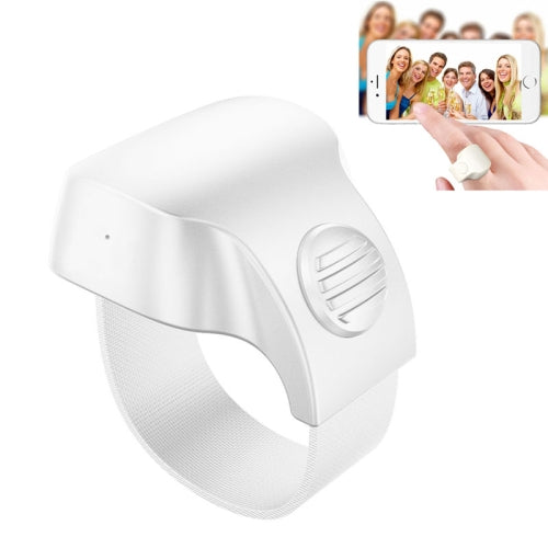 EPSK-010 Bluetooth 5.1 Phone Camera Controller Selfie Remote Control Ring(White)