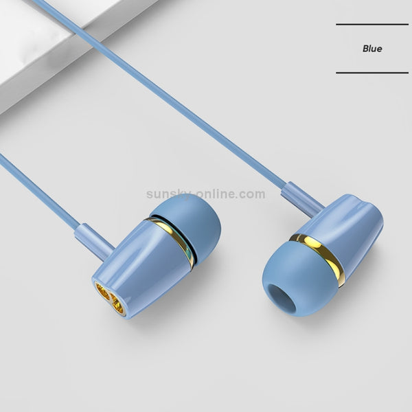 JOYROOM JR-EL114 3.5mm Plug In-Ear Wired Control Earphone (Blue)