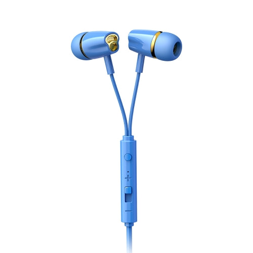 JOYROOM JR-EL114 3.5mm Plug In-Ear Wired Control Earphone (Blue)