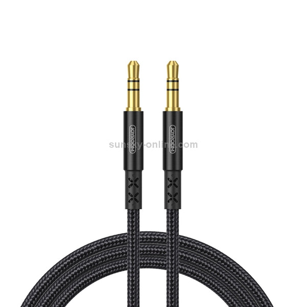 JOYROOM SY-10A1 AUX Audio Cable 3.5mm Male to Male Plug Jack Stereo Audio Wire AUX Car Ste...(Black)
