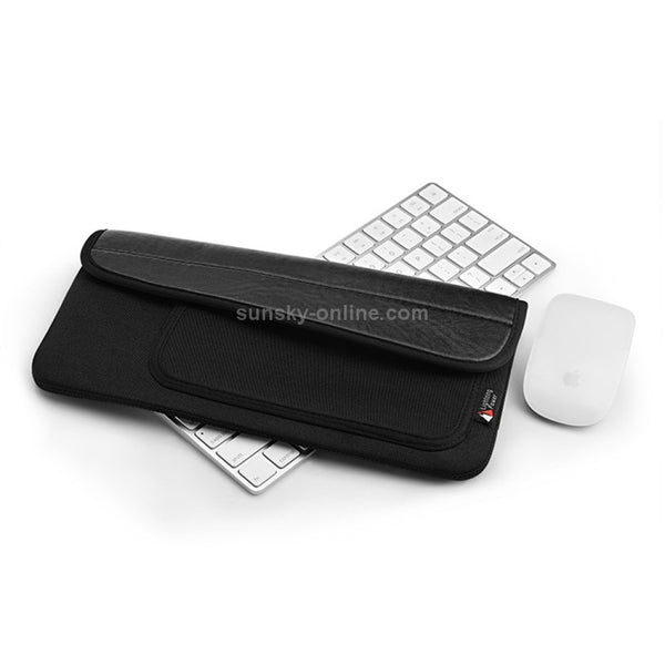 Portable Dust-proof Cover Storage Bag for Apple Magic Mouse 2 and Magic Keyboard 2(Black)