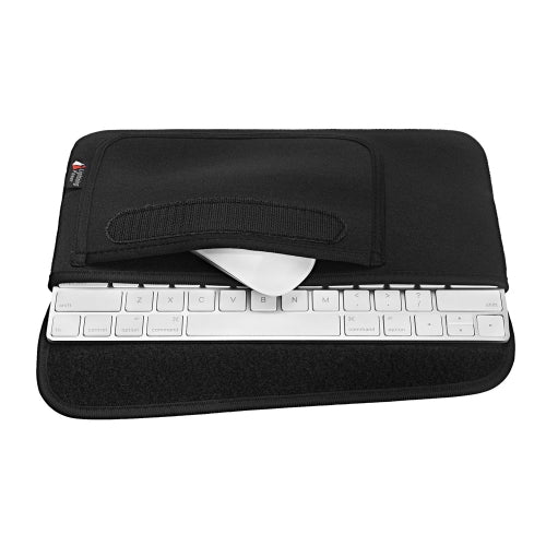 Portable Dust-proof Cover Storage Bag for Apple Magic Mouse 2 and Magic Keyboard 2(Black)