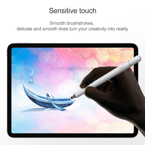 WIWU Pencil One Universal Tablet PC Disc Nib Passive Capacitive Pen Stylus with Ballpoint Nib & M...