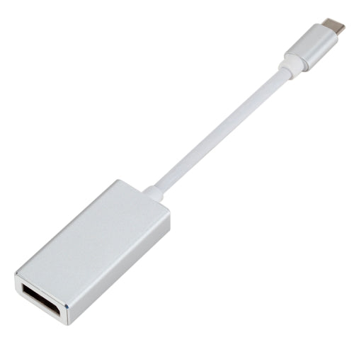 USB-C Type-C 3.1 Male to DP Female HD Converter, Length: 12cm (Silver)