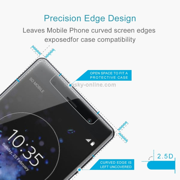 0.26mm 9H 2.5D Tempered Glass Film for Sony XZ2 Premium