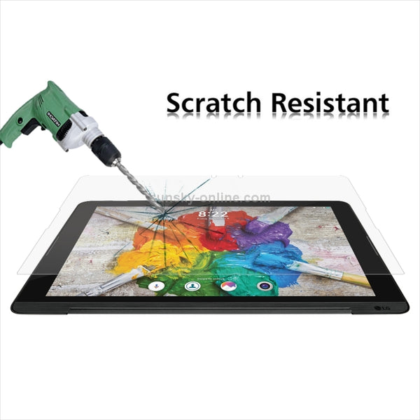 For LG G Pad III 10.1 inch 9H Surface Hardness Tempered Glas