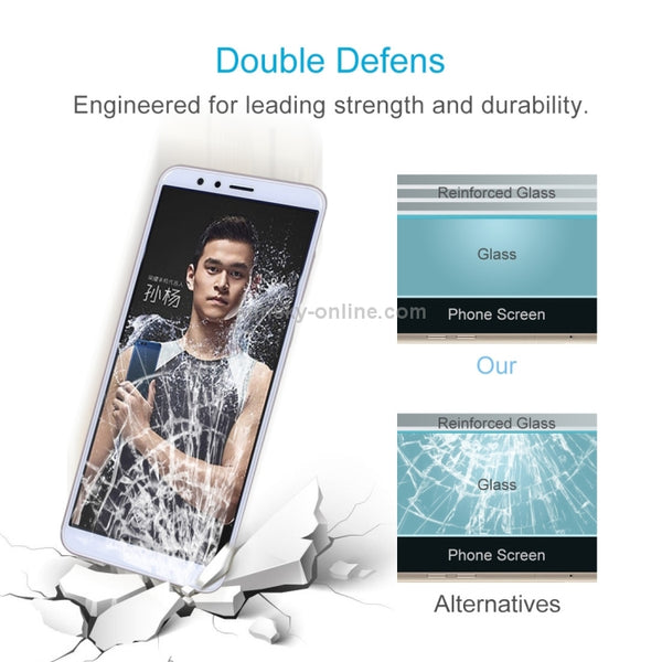 For Huawei Honor Play 7X 0.26mm 9H Surface Hardness 2.5D Explosion | proof Tempered Glass Sc...