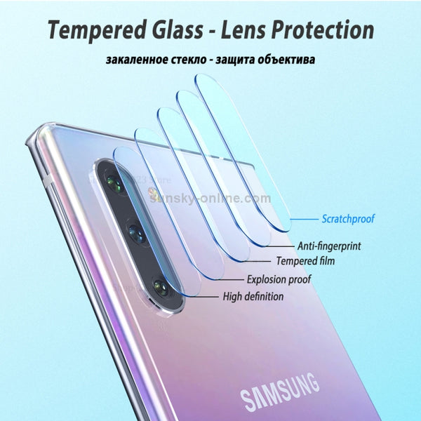 For Galaxy Note 10 3D Curved Edge Glue Curved Full Screen Tempered Glass Film, Finge...(Transparent)