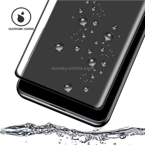 For Galaxy Note 10 3D Curved Edge Glue Curved Full Screen Tempered Glass Film, Finge...(Transparent)