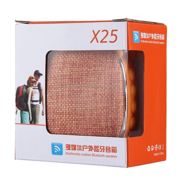 X25 Portable Fabric Design Bluetooth Stereo Speaker with Built-in MIC, Support Hands-free...(Orange)