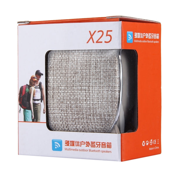 X25 Portable Fabric Design Bluetooth Stereo Speaker with Built-in MIC, Support Hands-free ...(Khaki)