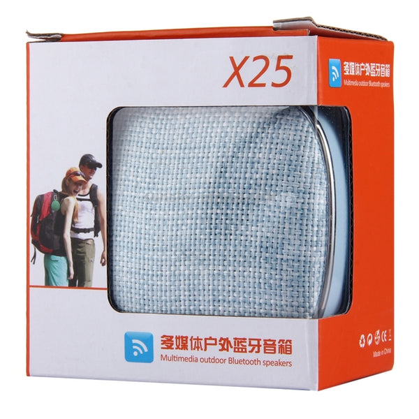 X25 Portable Fabric Design Bluetooth Stereo Speaker with Built-in MIC, Support Hands-free C...(Blue)