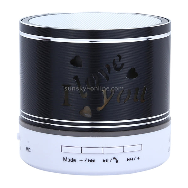 A9L Mini Portable Bluetooth Stereo Speaker with RGB LED Light, Built-in MIC, Support Hands...(Black)