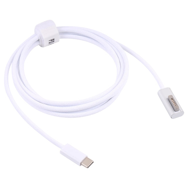 45W 60W 65W 85W 5 Pin MagSafe 2 (T-Shaped) to USB-C Type-C PD Charging Cable(White)