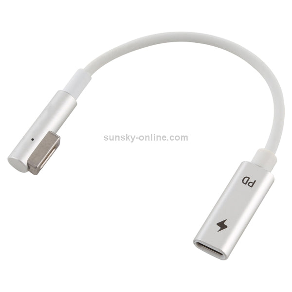 5 Pin MagSafe 1 (L-Shaped) to USB-C Type-C PD Charge Adapter