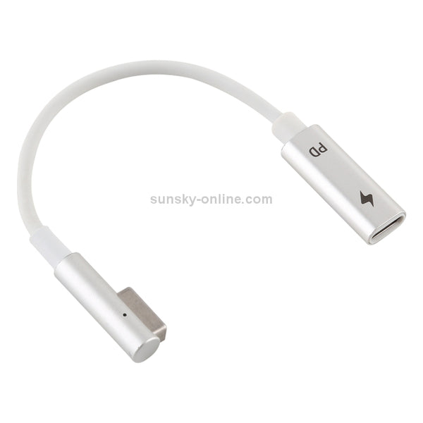 5 Pin MagSafe 1 (L-Shaped) to USB-C Type-C PD Charge Adapter